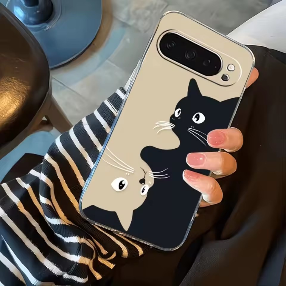 Hot Kawaii Cartoon Black Cat P - Google Pixel 9 review and price