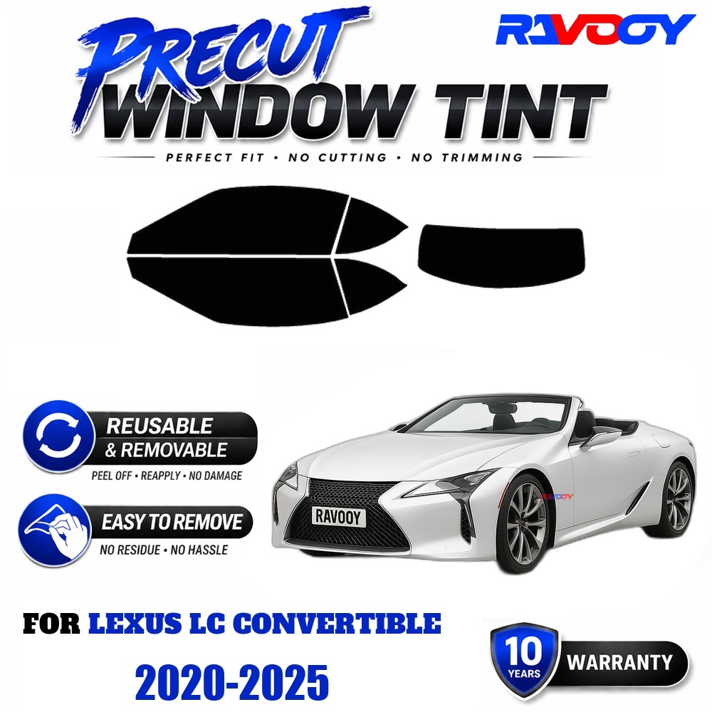 RAVOOY Precut Window Tint, Reu - Air Bubble Remover review and price
